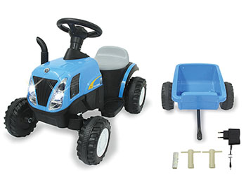 12-Ride-on Tractor – New Holland with trailer-JAMARA