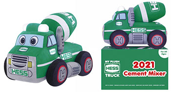 1-My Plush Hess Truck 2021 Cement Mixer-Hess Corp