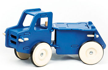 17-Moover Toys Wooden Foot-To-Floor Dump Truck