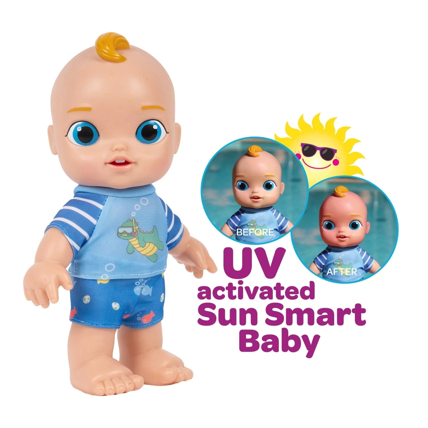 图5-Adora Sun Smart Color-Changing Baby Doll & Doll Clothes Set